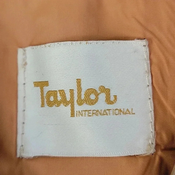 Vintage Taylor International Leather Button Up Lined Vest Top Size 10 - Picture 2 of 11
